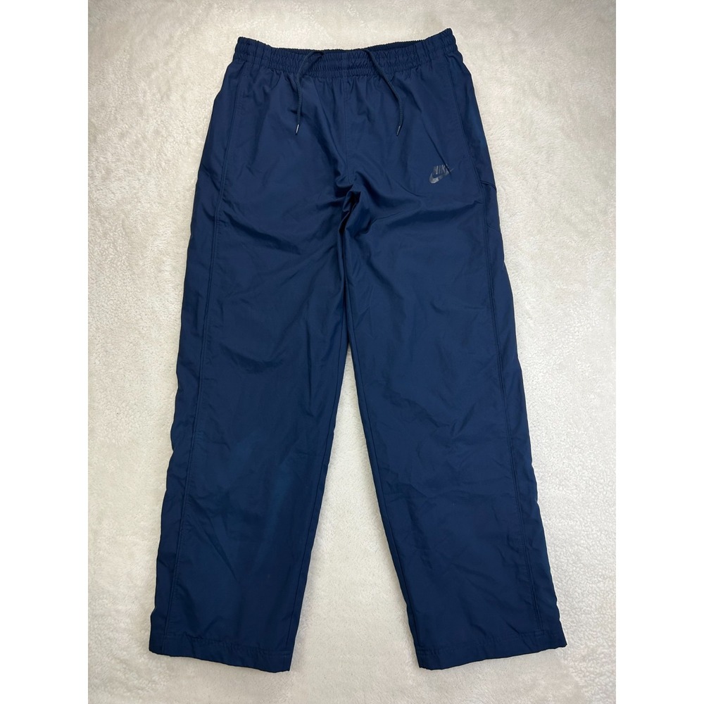 Nike Sportswear Track Pants Mens L Navy Blue Performance Swoosh Logo "Read"